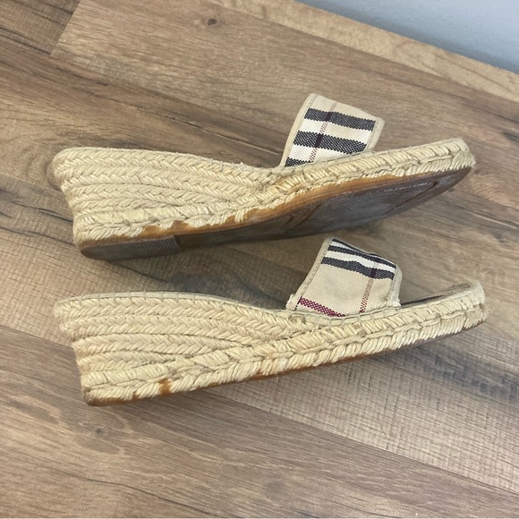 Burberry Espadrille Slip On Wedge Sandal - Picture 11 of 12
